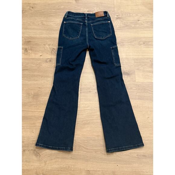 Judy Blue The Balley High Waist Cargo Bootcut Denim Blue Jeans Size 5/27 - Picture 10 of 10